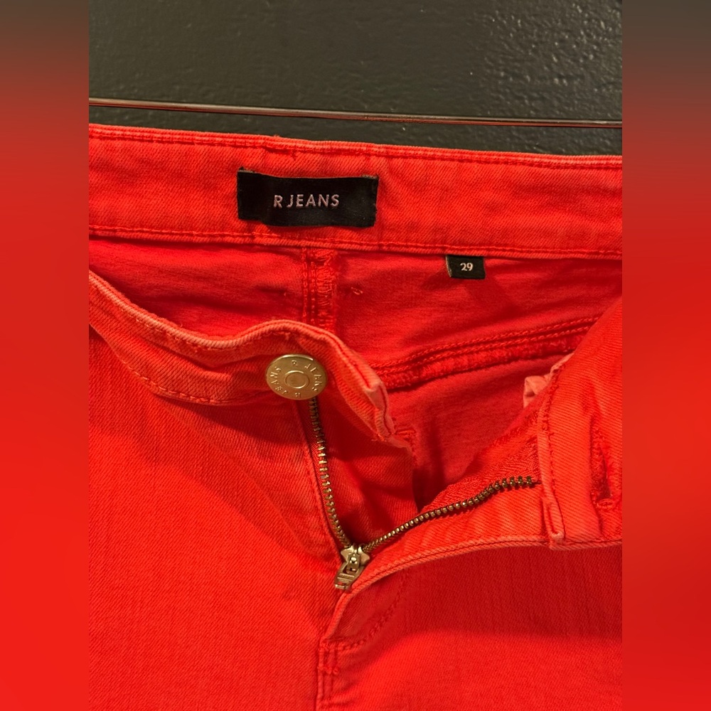 87 - R Jeans Washed Red Denim - Picture 5 of 5